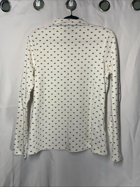 Harley-Davidson Cream Long Sleeve Top with Black Dot Print